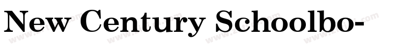 New Century Schoolbo字体转换